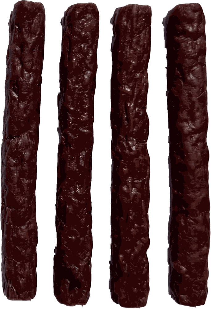 Four grass fed beef sticks from Ozark Grassfed